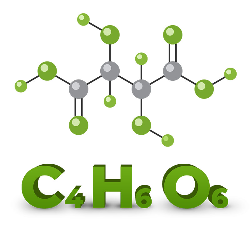 Industria Chimica Valenzana - Applicazioni acido tartarico - formula chimica