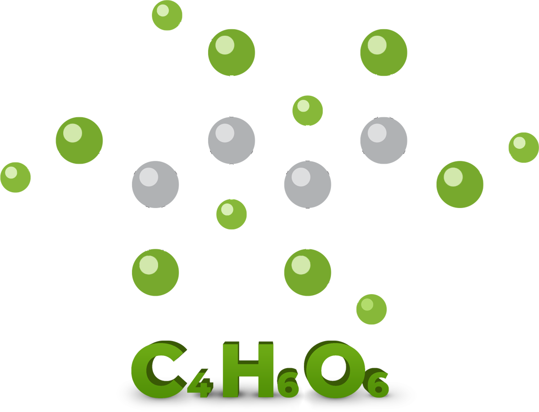 Industria Chimica Valenzana - acido tartarico naturale - formula chimica