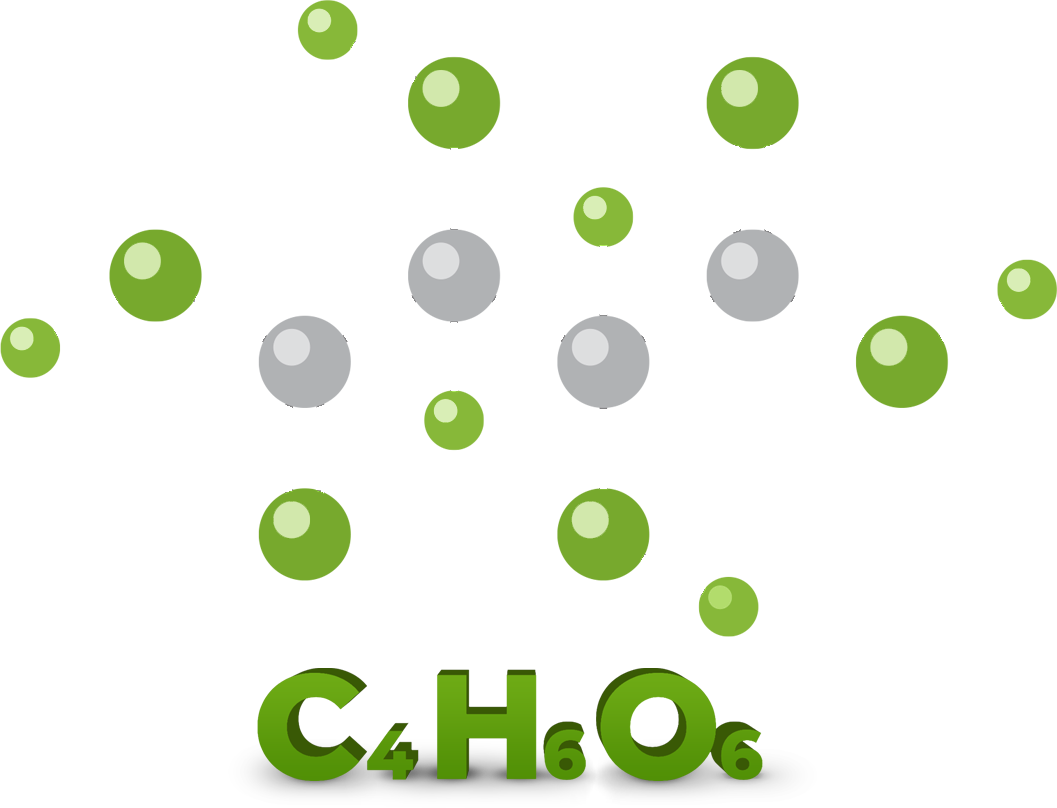 Industria Chimica Valenzana - ácido tartárico natural - fórmula química